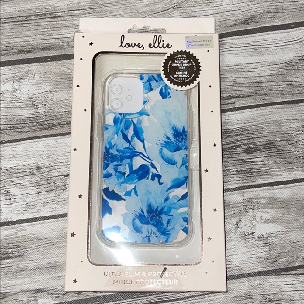 Love, Ellie Blue Floral Case for iPhone 12 mini